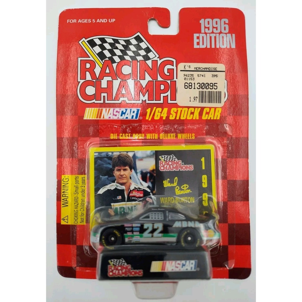 1996 Racing Champions #22‎ Ward Burton Car Toy MBNA NASCAR 1/64 SEE B11.1OGU330